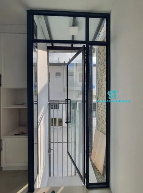 Swing Door With Fixed Glass — Swing Door by ST Glass Aluminium thumbnail 2