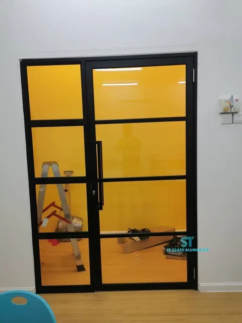 Swing Door With Fixed Glass — Swing Door by ST Glass Aluminium thumbnail 2