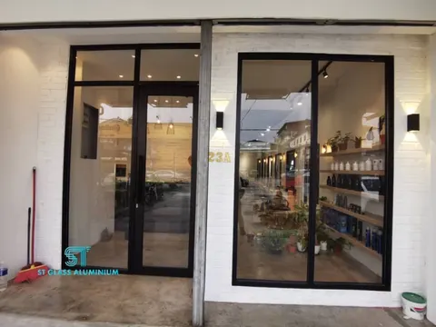 Swing Door With Fixed Glass — Swing Door by ST Glass Aluminium thumbnail 5