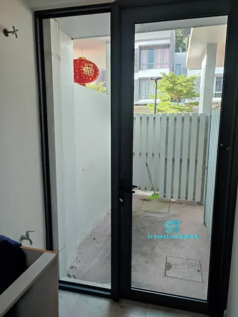 Swing Door With Fixed Glass — Swing Door by ST Glass Aluminium thumbnail 2