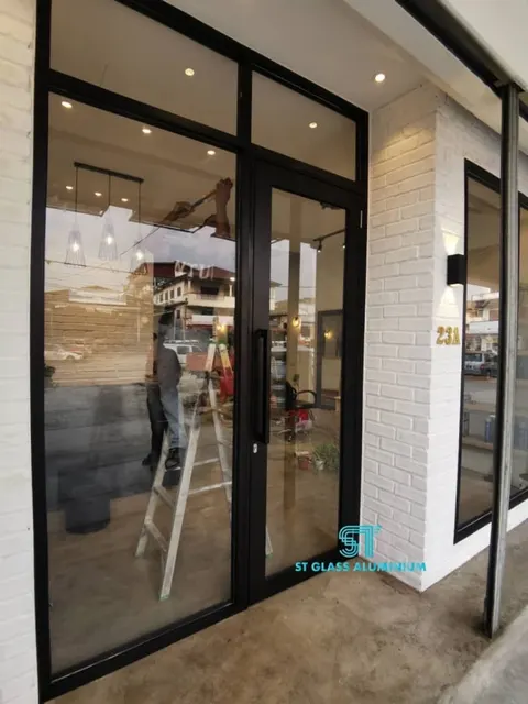 Swing Door With Fixed Glass — Swing Door by ST Glass Aluminium thumbnail 2