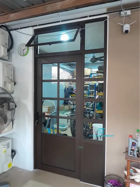 Swing Door With Window — Swing Door by ST Glass Aluminium thumbnail 2