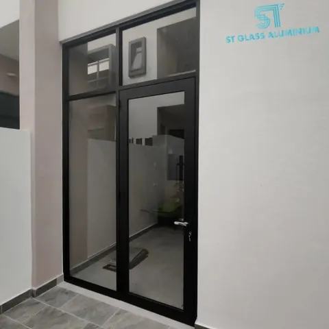 Yard Door With Fixed Glass — Swing Door by ST Glass Aluminium thumbnail 2