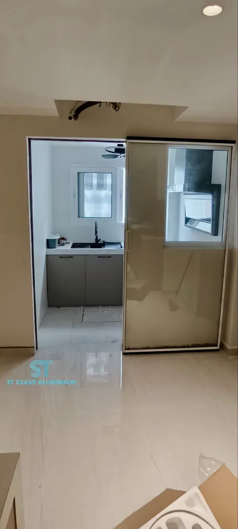 Ghost Sliding Door — Trackless Sliding Door by ST Glass Aluminium thumbnail 3