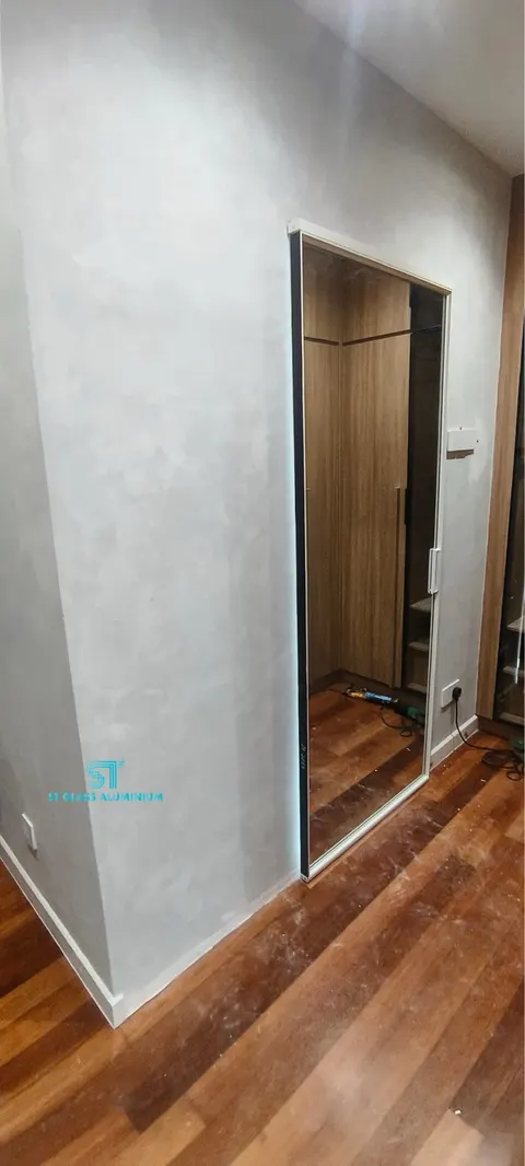 Ghost Sliding Door With Mirror
