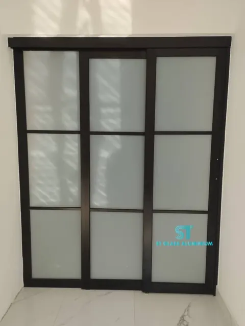 Hanging Sliding Door — Trackless Sliding Door by ST Glass Aluminium thumbnail 2