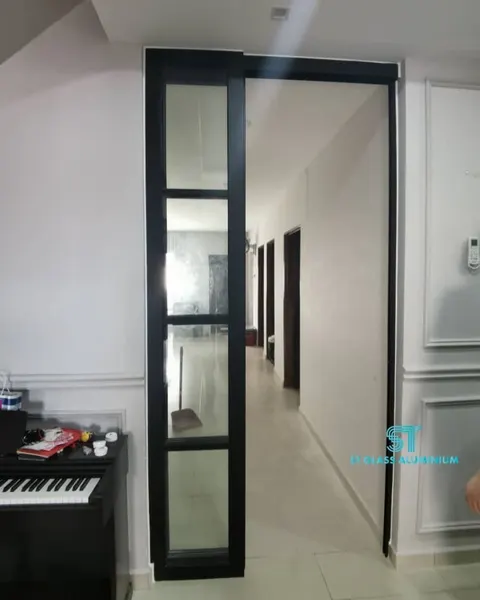 Hanging Sliding Door — Trackless Sliding Door by ST Glass Aluminium thumbnail 2