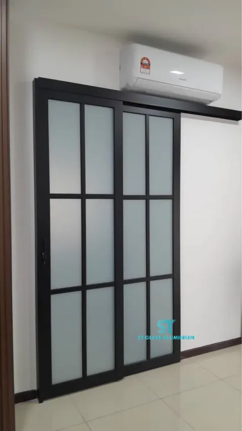 Hanging Sliding Door — Trackless Sliding Door by ST Glass Aluminium thumbnail 1