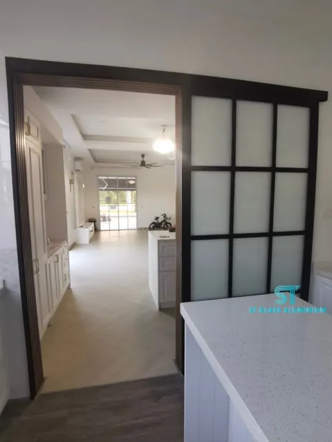 Hanging Sliding Door — Trackless Sliding Door by ST Glass Aluminium thumbnail 2