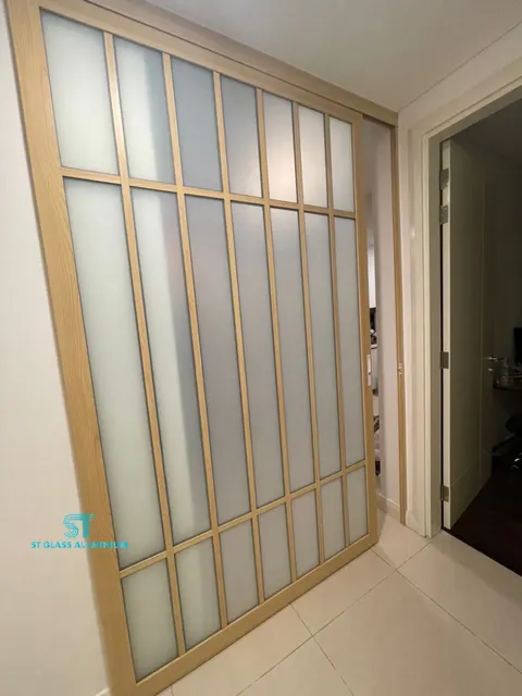 Hanging Sliding Door — Trackless Sliding Door by ST Glass Aluminium thumbnail 1