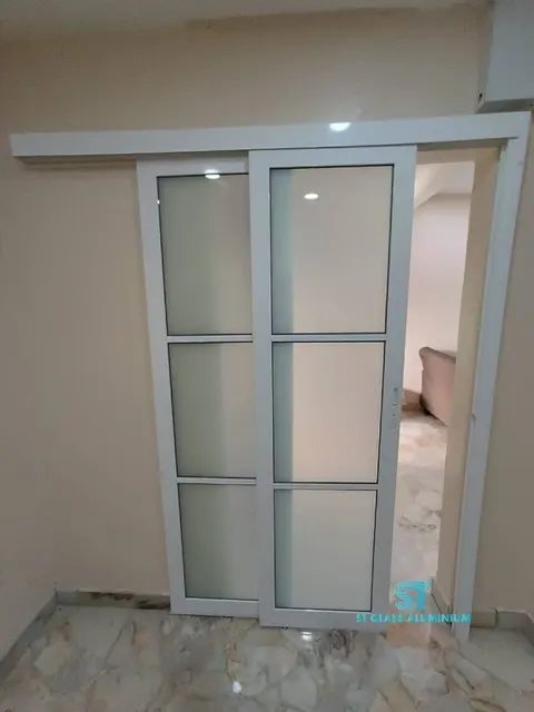 Hanging Sliding Door — Trackless Sliding Door by ST Glass Aluminium thumbnail 1