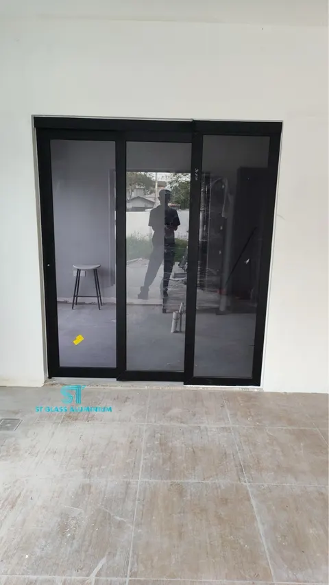 Hanging Sliding Door — Trackless Sliding Door by ST Glass Aluminium thumbnail 1