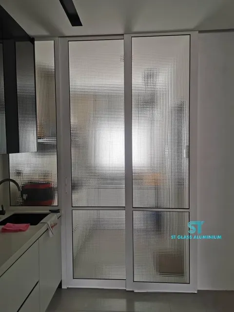 Hanging Sliding Door — Trackless Sliding Door by ST Glass Aluminium thumbnail 1