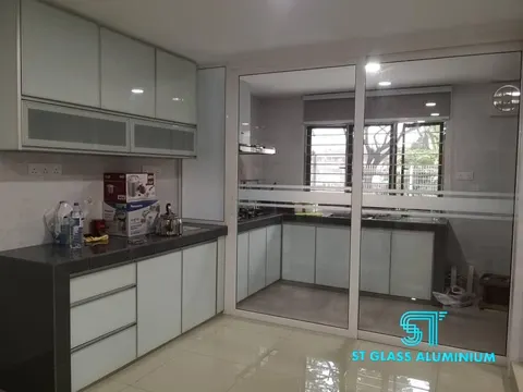 Hanging Sliding Door — Cabinet Series by ST Glass Aluminium thumbnail 1