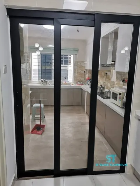 Hanging Sliding Door — Trackless Sliding Door by ST Glass Aluminium thumbnail 1