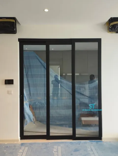 Hanging Sliding Door — Trackless Sliding Door by ST Glass Aluminium thumbnail 2