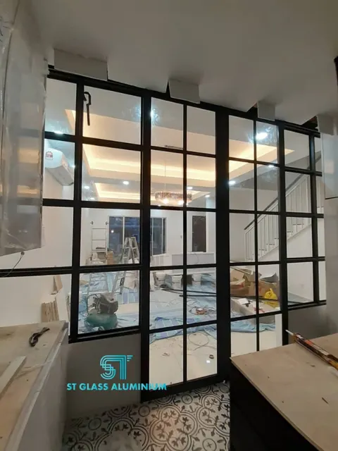 Hanging Sliding Door — Trackless Sliding Door by ST Glass Aluminium thumbnail 2