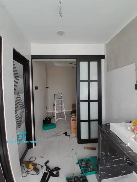 Hanging Sliding Door — Trackless Sliding Door by ST Glass Aluminium thumbnail 1