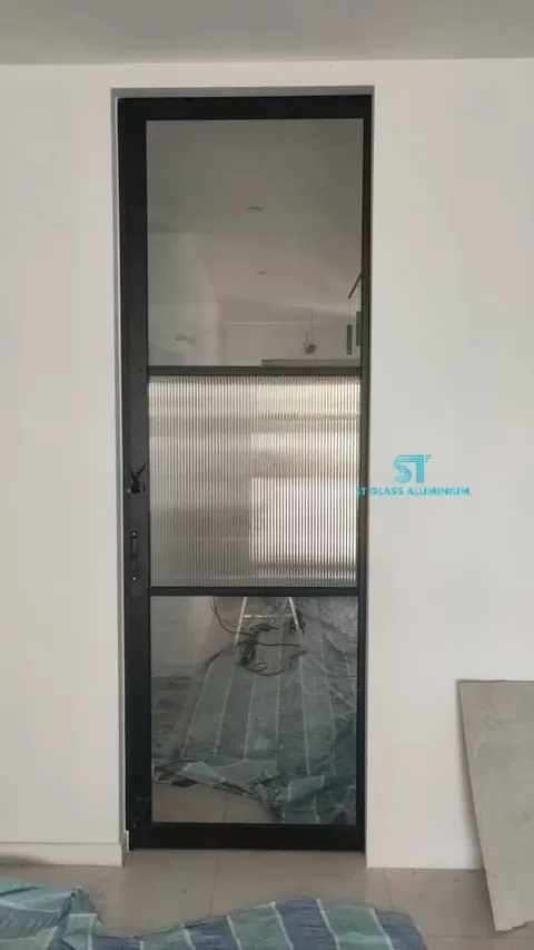 Hanging Sliding Door — Trackless Sliding Door by ST Glass Aluminium thumbnail 1
