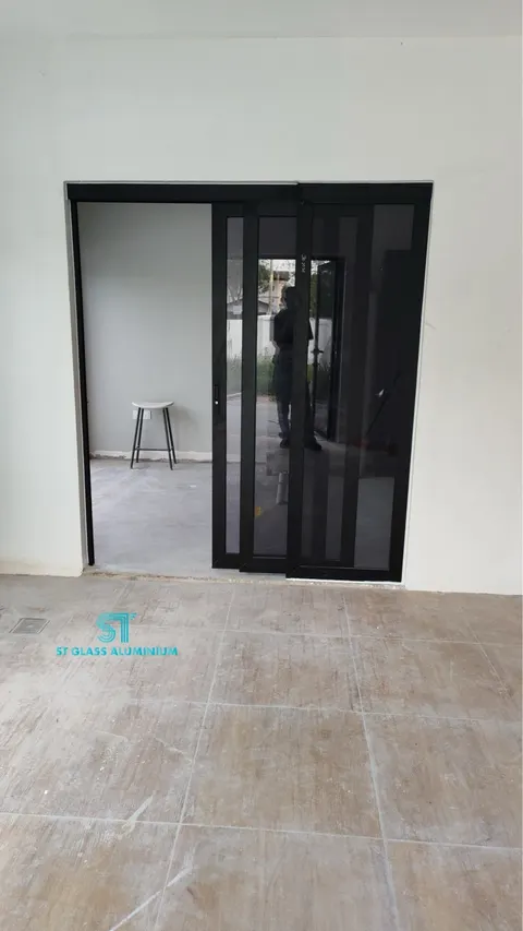 Hanging Sliding Door — Trackless Sliding Door by ST Glass Aluminium thumbnail 3