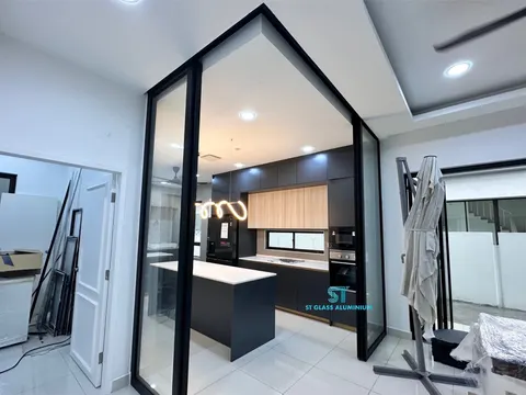Hanging Sliding Door — Trackless Sliding Door by ST Glass Aluminium thumbnail 8
