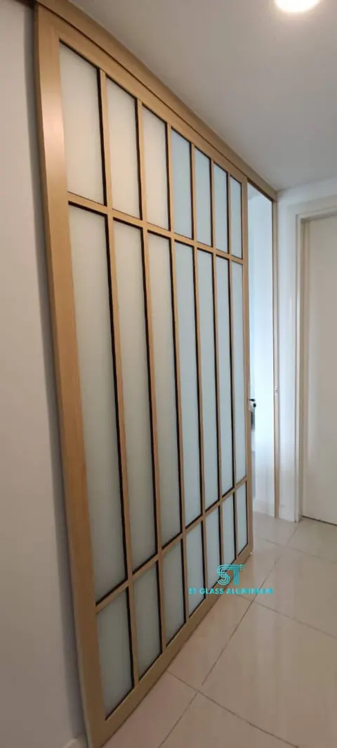 Hanging Sliding Door — Trackless Sliding Door by ST Glass Aluminium thumbnail 3