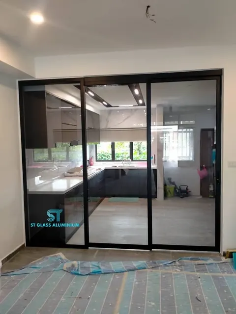 Hanging Sliding Door — Trackless Sliding Door by ST Glass Aluminium thumbnail 1