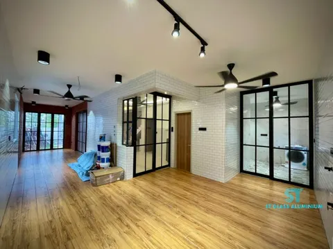Hanging Sliding Door — Trackless Sliding Door by ST Glass Aluminium thumbnail 3