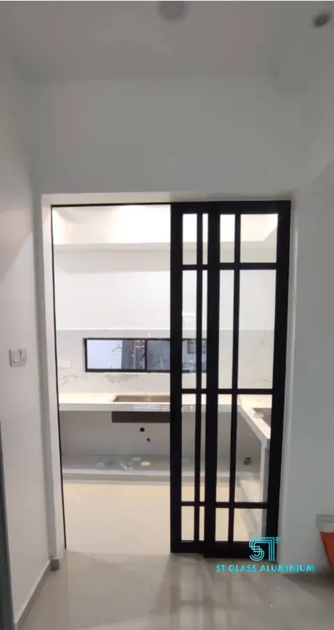 Hanging Sliding Door — Trackless Sliding Door by ST Glass Aluminium thumbnail 2