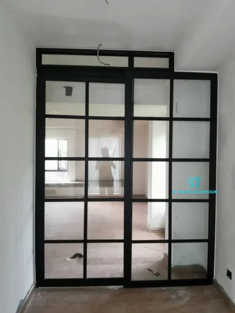Hanging Sliding Door — Trackless Sliding Door by ST Glass Aluminium thumbnail 1