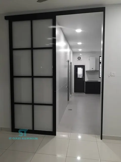 Hanging Sliding Door — Trackless Sliding Door by ST Glass Aluminium thumbnail 1