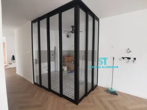 Hanging Sliding Door — Trackless Sliding Door by ST Glass Aluminium thumbnail 2