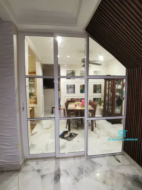 Hanging Sliding Door — Trackless Sliding Door by ST Glass Aluminium thumbnail 1