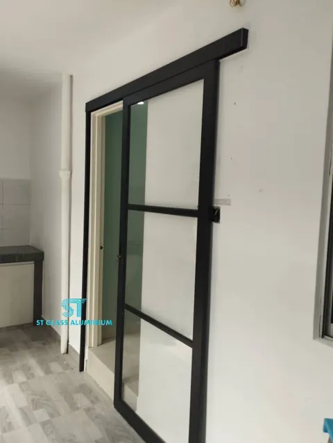 Hanging Sliding Door — Trackless Sliding Door by ST Glass Aluminium thumbnail 1