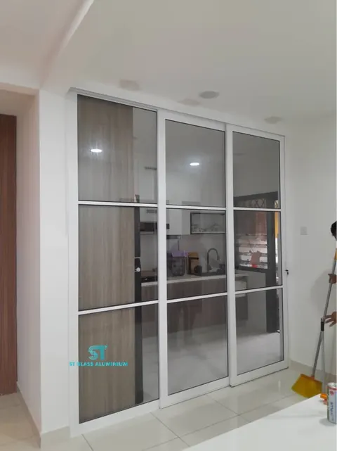 Hanging Sliding Door — Trackless Sliding Door by ST Glass Aluminium thumbnail 1