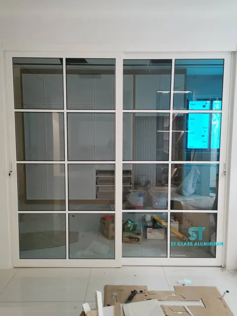 Hanging Sliding Door — Trackless Sliding Door by ST Glass Aluminium thumbnail 1