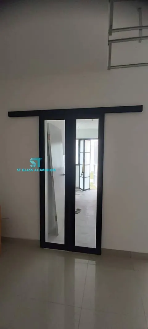 Hanging Sliding Door — Trackless Sliding Door by ST Glass Aluminium thumbnail 1