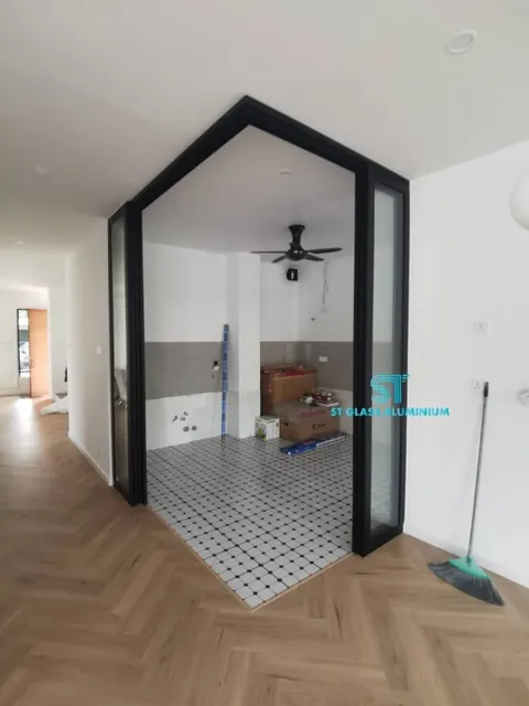 Hanging Sliding Door — Trackless Sliding Door by ST Glass Aluminium thumbnail 1