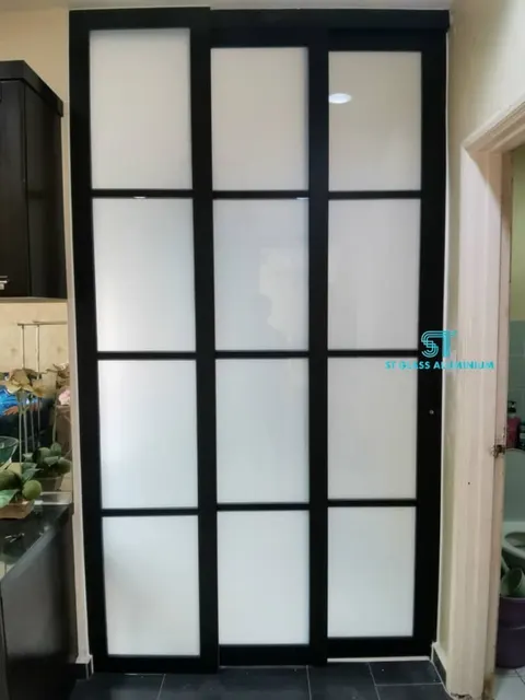 Hanging Sliding Door — Trackless Sliding Door by ST Glass Aluminium thumbnail 1