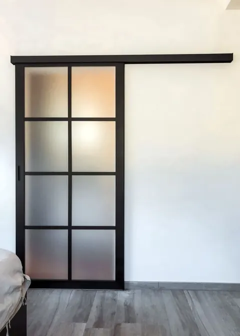 Hanging Sliding Door — Trackless Sliding Door by ST Glass Aluminium thumbnail 2