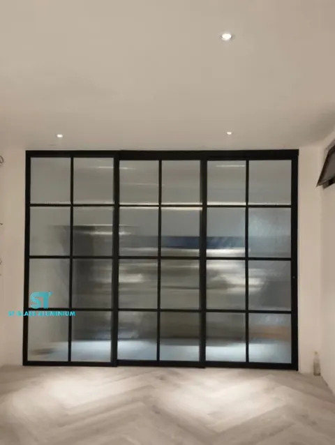 Hanging Sliding Door — Trackless Sliding Door by ST Glass Aluminium thumbnail 1