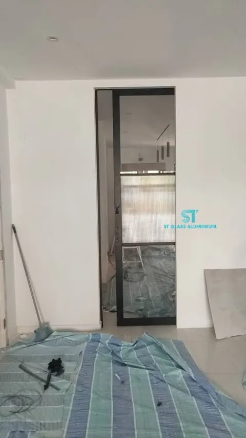 Hanging Sliding Door — Trackless Sliding Door by ST Glass Aluminium thumbnail 3