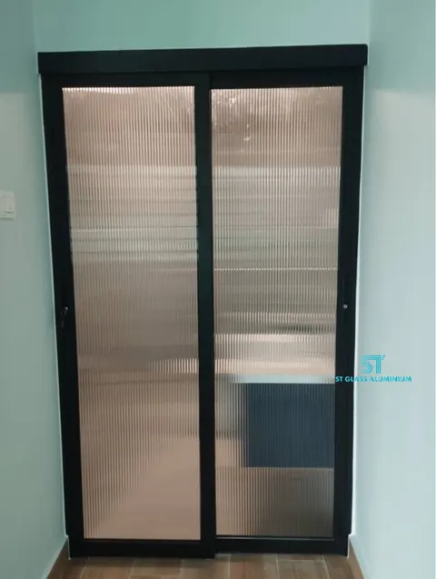 Hanging Sliding Door — Trackless Sliding Door by ST Glass Aluminium thumbnail 1
