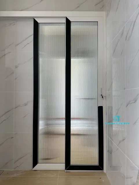 Hanging Sliding Door — Trackless Sliding Door by ST Glass Aluminium thumbnail 4