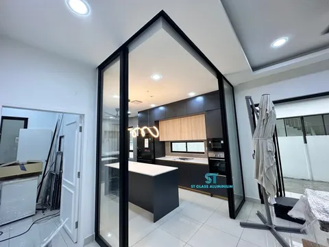 Hanging Sliding Door — Trackless Sliding Door by ST Glass Aluminium thumbnail 7