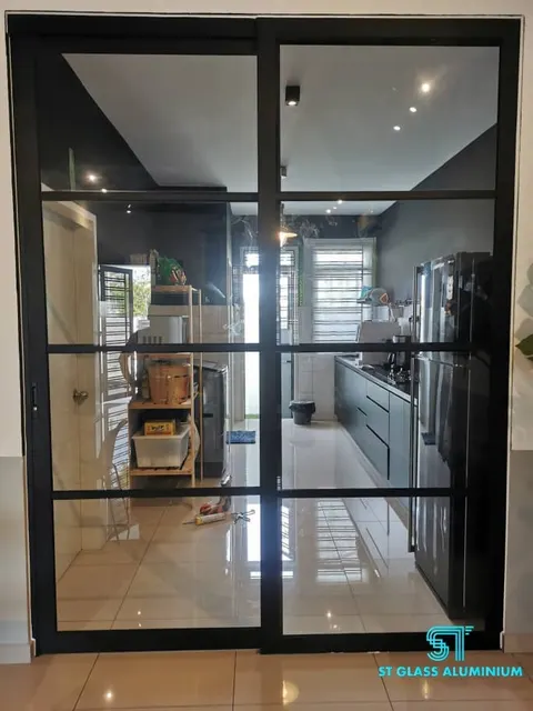 Hanging Sliding Door — Trackless Sliding Door by ST Glass Aluminium thumbnail 1
