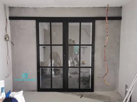 Hanging Sliding Door — Trackless Sliding Door by ST Glass Aluminium thumbnail 1