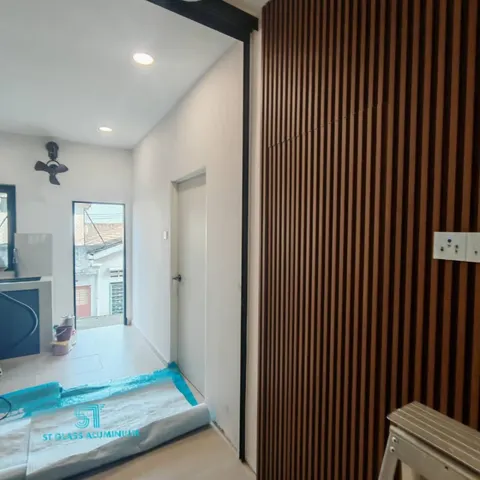 Hanging Sliding Door — Trackless Sliding Door by ST Glass Aluminium thumbnail 4