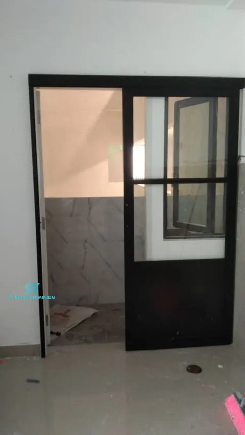 Hanging Sliding Door — Trackless Sliding Door by ST Glass Aluminium thumbnail 1