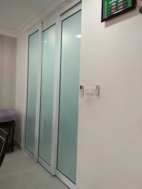 Hanging Sliding Door — Trackless Sliding Door by ST Glass Aluminium thumbnail 1